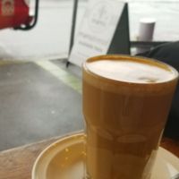 Soy latte at Seven Monks in Launceston