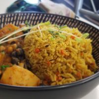Vegan curry at In Mountain in Launceston