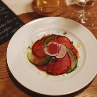 Starter balsamic vinegar salad  at Awatama in Maebashi