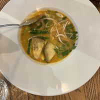 Vegan curry soup - from a day menu   at Spojka Karlin in Prague