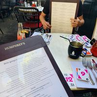 The menu. at Humphrey's  in Zwolle