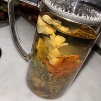 Green tea  at Tattu in Manchester