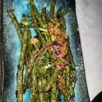 Green vegetables   at Tattu in Manchester