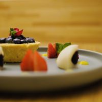 French Tart + Mozzi = Mist vegan restaurant 🥰 at Mist in Prague