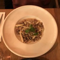 Pasta with Mushroom & „cheese" at Mist in Prague