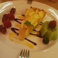 French tart with fruits at Mist in Prague