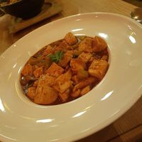 Spicy tofu dish at Mist in Prague