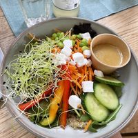 quinoa and veggies salad (really fresh!)  at Cafe Bronze in Tanumshede
