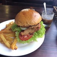 Best vegan burger in Vietnam  at Sapa Classic Vegan in Sapa