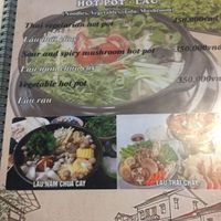 Menu at Sapa Classic Vegan in Sapa