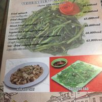 Menu at Sapa Classic Vegan in Sapa