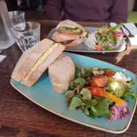 Tofu 'egg' mayo at Koo-ee Cafe in Glasgow