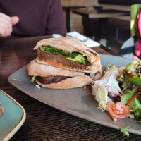 Smokey maple tofu panini at Koo-ee Cafe in Glasgow