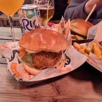 Chick'n burger at Herbivorous in Sheffield