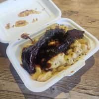 Mac and cheese with ribs at Herbivorous in Sheffield