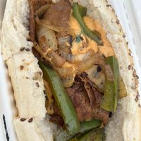 Philly cheese steak  at Herbivorous in Sheffield