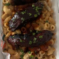 Loaded Mac & cheese (ribs) delivered 1.8.24 at Herbivorous in Sheffield