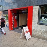 Entrance to food hall. Herbivorous is on the right as you go in at Herbivorous in Sheffield