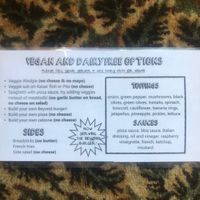 Dairy free/vegan menu guide at Padrone's Pizza in Greenville