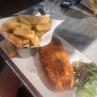 Vg "chilli” hotdog at Langland Brasserie in Newton