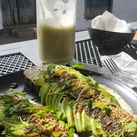 Toast would have been better if toasted but good bread 8/10 at Coco Bowl in Salento