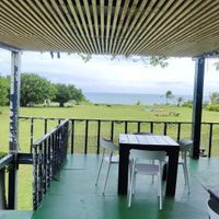 View fron upstairs seating at Dulan Cape Cafe 都蘭海角咖啡 in Donghe