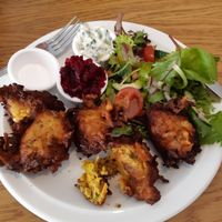 bhajis at Fuel in Falmouth