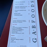 Desserts at Gabfoods in Istanbul