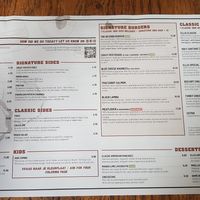 Menu at Ellis Gourmet Burger in Breda