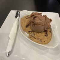 cookie dough and choc sorbet  at Creams Cafe in Birmingham