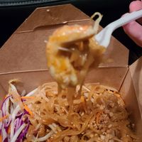 Pad Thai with soy shrimp at Bright Star in Rancho Cucamonga