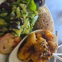 Spicy orange chikin lv 6 lunch special at Bright Star in Rancho Cucamonga
