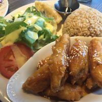 Orange chicken lunch special at Bright Star in Rancho Cucamonga