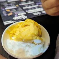 Mango sorbet was amazing! at Creams Cafe in Kingston Upon Thames