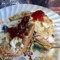 Vegan scones  at Shakespeare Corner Shoppe in San Diego