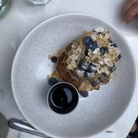 Gluten free vegan pancakes  at Me Kolonaki in Athens