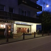 Outside view, just off the main street in town. at La Perla  in Cortina D Ampezzo