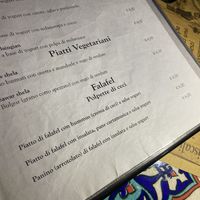 Menu   at Kirkuk Kaffe in Turin