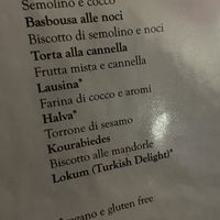 Dolci  at Kirkuk Kaffe in Turin