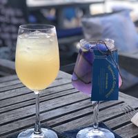 Kombucha and mixologist cocktail.  at Soul on the Beach in Sanur