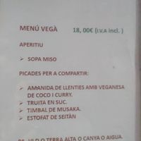 Menú at Lo Portal de Tamarit in Tortosa