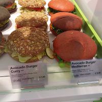 Sandwich selection at O'mellis Juice & Smoothie Bar in Vienna