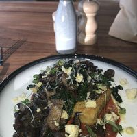 Polenta and mushrooms, yum! at Good Food Emporium Cafe - Illume in Narre Warren