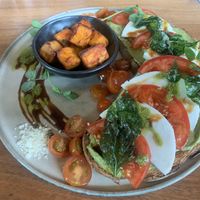 Avo Smash with Side Order of BBQ Korean Tofu  at Good Food Emporium Cafe - Illume in Narre Warren