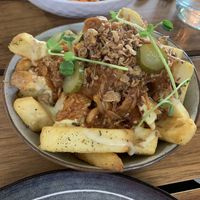 Loaded fries with Jackfruit at Good Food Emporium Cafe - Illume in Narre Warren