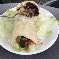 Vegan burrito  at mount molloy license in Mount Molloy
