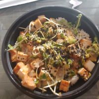 Vegan poke, glutenfree at DTLA Ramen in Los Angeles
