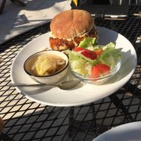 Burger at Easy Life Cafe in Narita