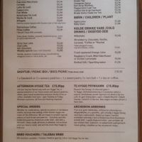 Menu at Brød in Cardiff