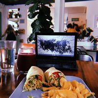 Work lunch at Simple Cafe in Asheville